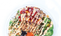 Aloha’s bowls are beautiful, rainbow-colored creations perfect for lunch or an after-workout snack. The shop caters, too, so you can feed  a crowd with a variety  of options.