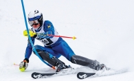 Bennett LeVander at the 2022 PWER Alpine Ski Team sections race. 