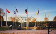 The fall colors at the Woodbury Lions Veterans Memorial