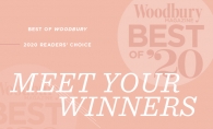 A graphic announcing the Woodbury Magazine Best of Woodbury 2020