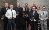 Award winners at the Woodbury Area Chamber of Commerce gala.