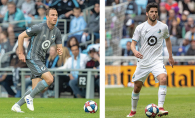 Brent Kallman and Eric Miller, Woodbury natives who play for Minnesota United FC.