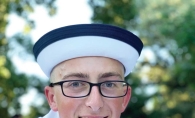 Matthew Korf in his Navy uniform.