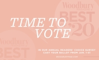 A graphic announcing voting for the 2020 Best of Woodbury Magazine readers' choice survey.
