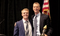 Michael Brocker and Mark Hargis at the annual Woodbury Prayer Breakfast