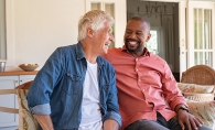 Two men meet at a support group for men's mental health