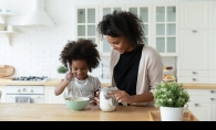 in the kitchen with kids