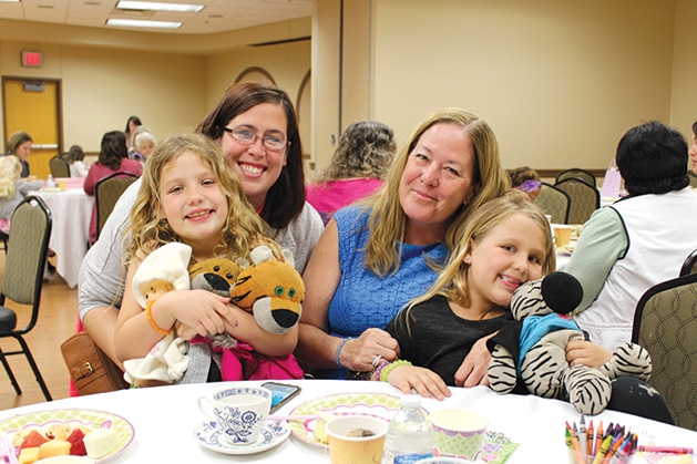 A group of guests at Woodbury Recreation's spring tea party.