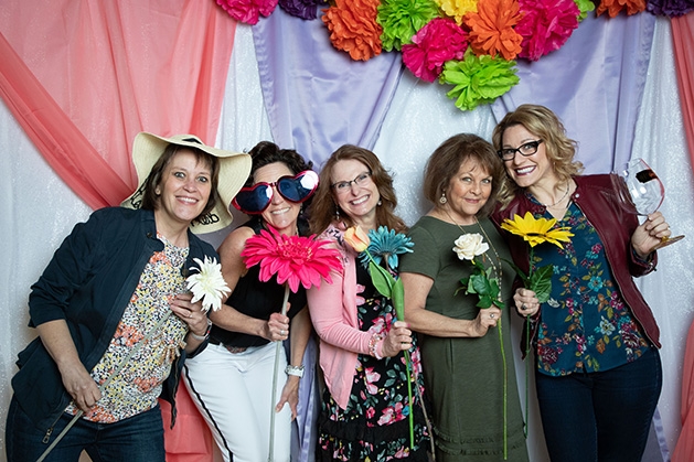 Colleen Cullen, Meg May, Lori Sager, Colleen Wenzel, Tami Stauffacher at St. Ambrose of Woodbury's Spring Shindig