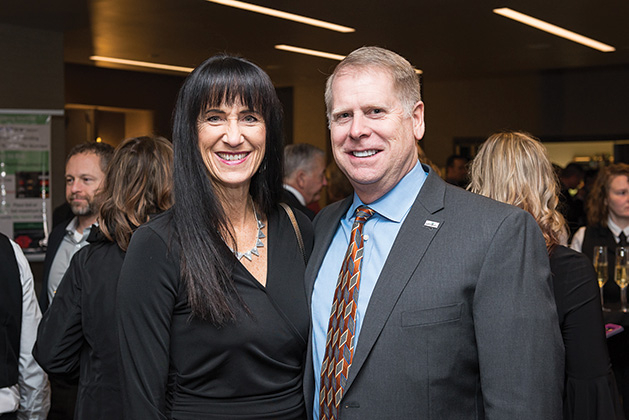 Woodbury Mayor Anne Burt and her husband, Jeff, at the Woodbury Chamber Awards Gala.