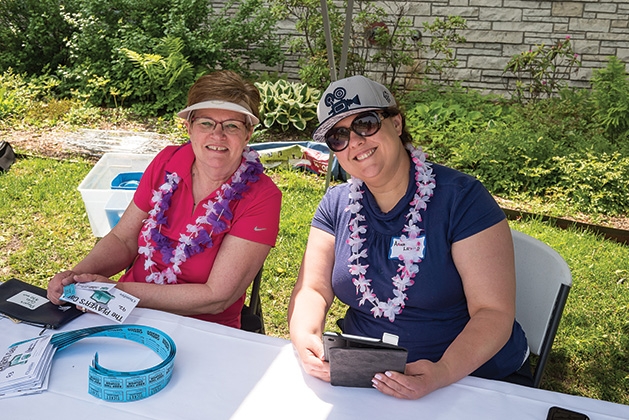 Janice Nelson and Amanda Lathrop at the 33rd annual Woodbury Area Chamber of Commerce golf tournament.