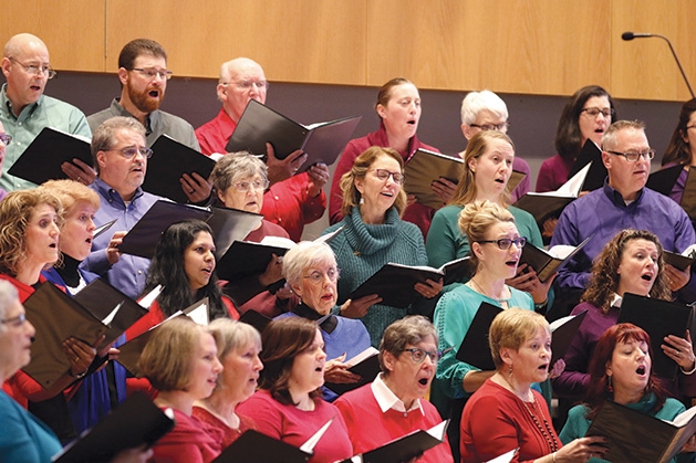 The Spirit Song Choir sings a song.