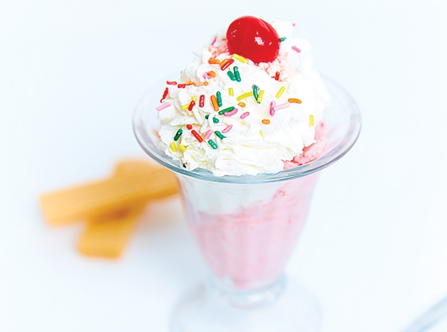 A sundae from Bridgeman's Ice Cream Parlor