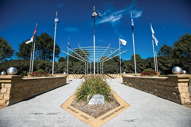 The Woodbury Lions Veterans Memorial.
