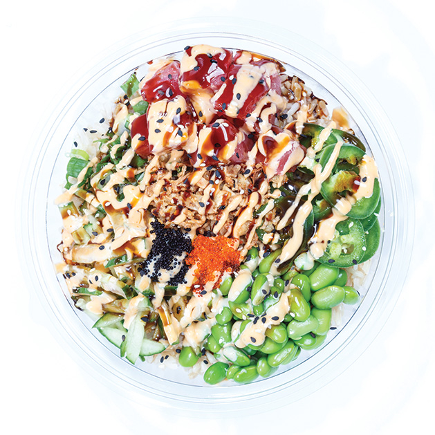 Aloha’s bowls are beautiful, rainbow-colored creations perfect for lunch or an after-workout snack. The shop caters, too, so you can feed  a crowd with a variety  of options.