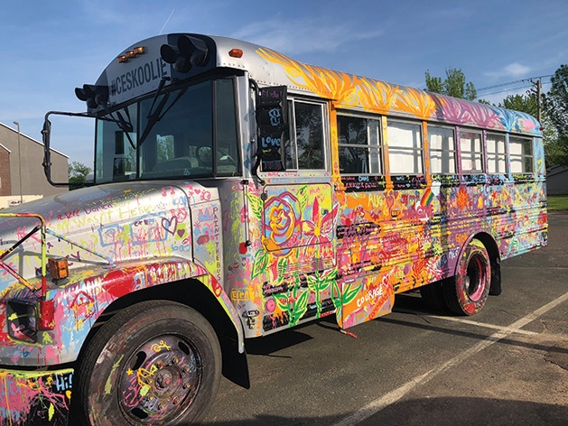 The SoWashCo Cares Skoolie Bus