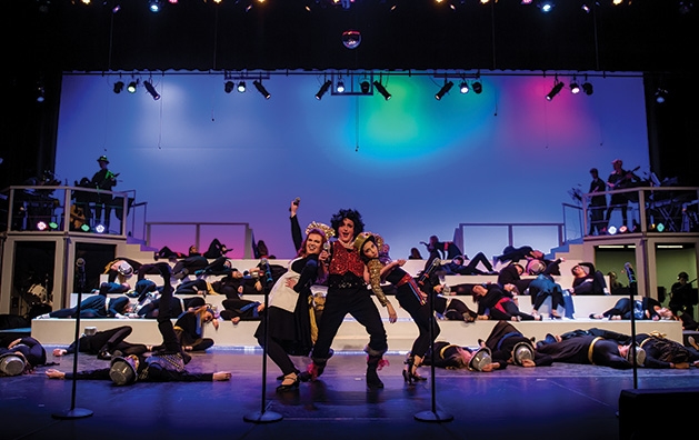 A musical number from the dress rehearsal for Stars on Broadway