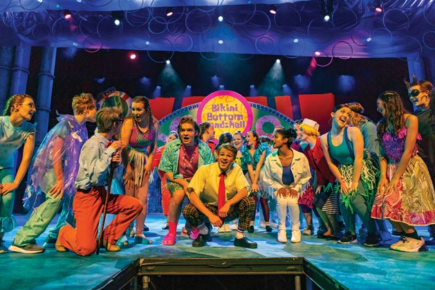 High school students perform The SpongeBob Musical