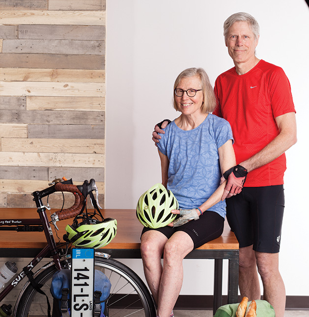 The Carlsons, a Woodbury couple who spent 184 days in Europe across six countries, traveling only by bike.