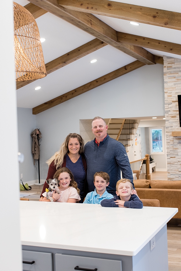 Jennie and Mark Hargis with their children