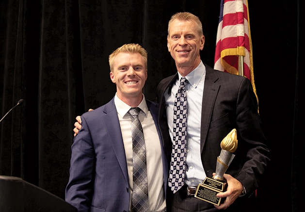 Michael Brocker and Mark Hargis at the annual Woodbury Prayer Breakfast