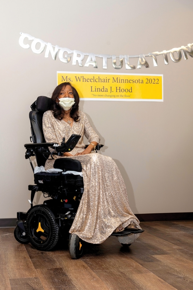 Linda J. Hood at the Ms. Wheelchair Minnesota 2022 event.