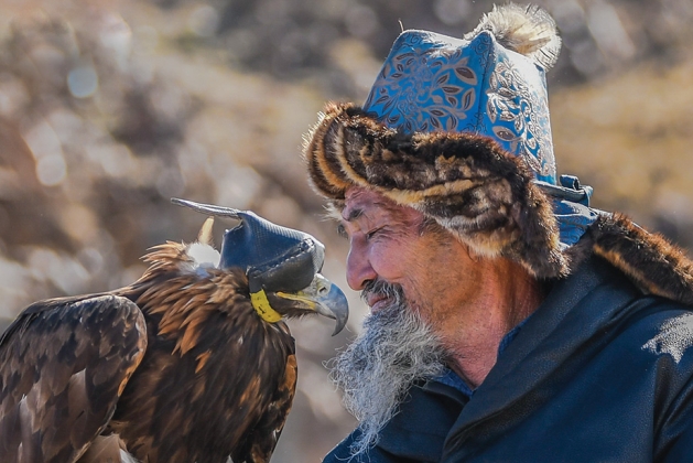 Falconer photographed by Nancy Berg.