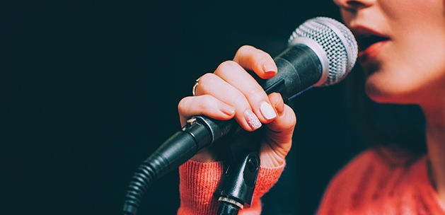 Using a microphone