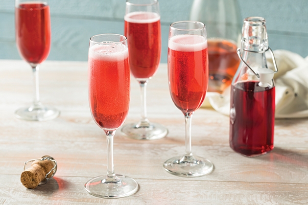 cranberry Champagne cocktail