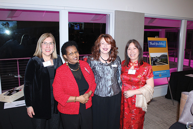 Ruth Waltkins, Dorothy Michori, Margaret Wachholz and Katie Dailey at the Rotary Club of Woodbury's Share Your Love Gala. 