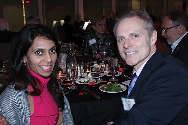 Cheryl Jogger and Bob Geraghty at the Rotary Club of Woodbury's Share Your Love Gala.