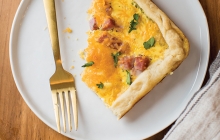 Ham Egg and Cheese Slab Pie