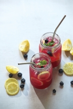 Blueberry-Basil Lemonade