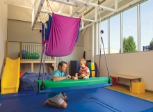 The sensory-friendly gym at Fraser Woodbury.