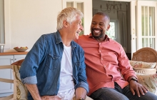 Two men meet at a support group for men's mental health