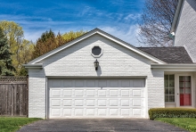 painted brick on exterior of house