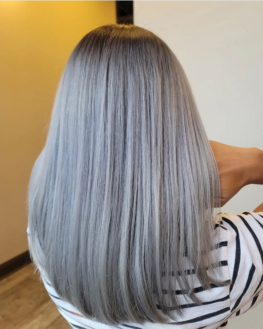 Straight Gray Hair