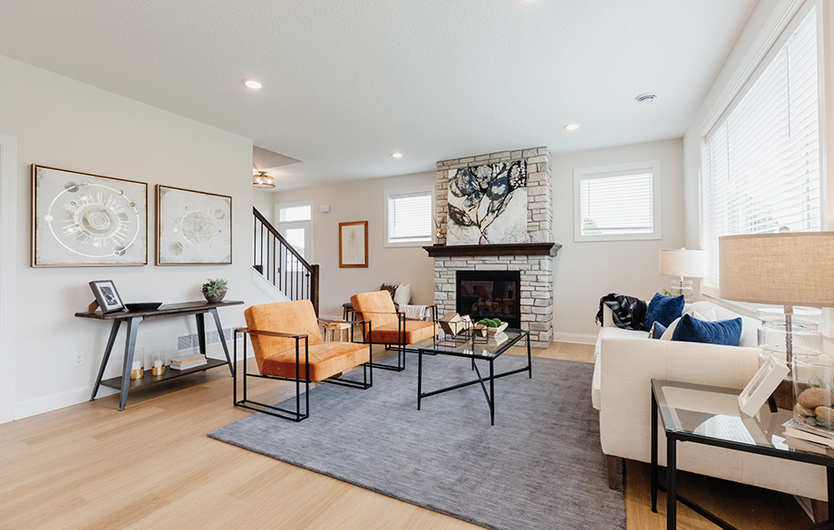 Living room designed by Creative Homes.