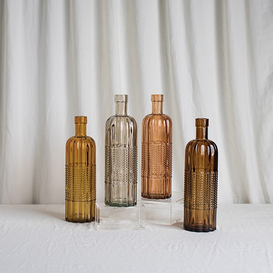 Colorful glass vases from Patina.