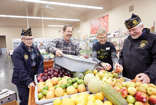 Woodbury's American Legion Post 501 at a volunteer event