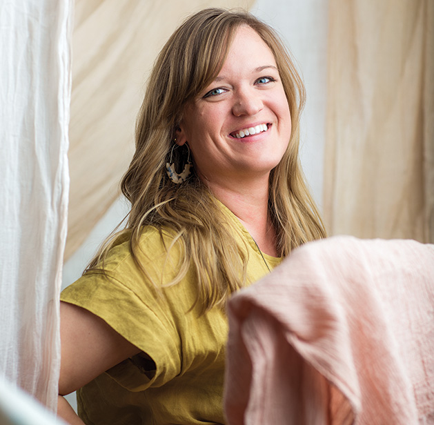 Mykala Micek, founder of Naturally Dyed Goods