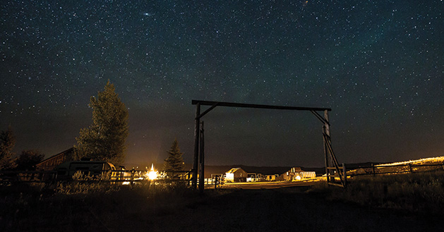 The night sky as seen from Mulvey Gulch Ranch, where Jerry's Food grows its grass-fed cattle